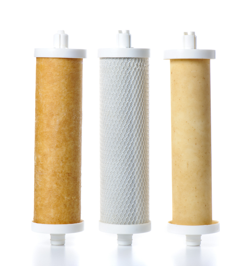 several different types of water filters