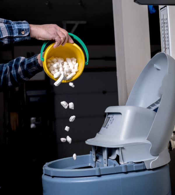 Adding tablets to water softener